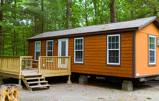 deluxe cabin rental exterior
